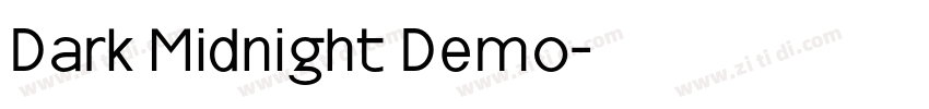 Dark Midnight Demo字体转换